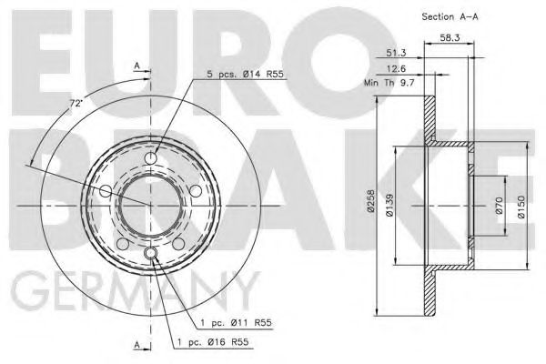 EUROBRAKE 5815203609