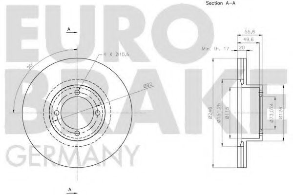 EUROBRAKE 5815203615