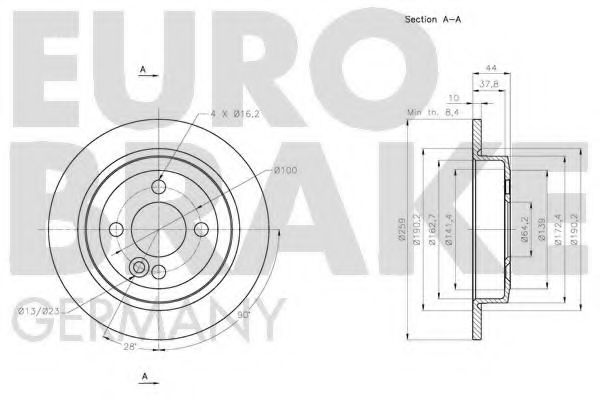 EUROBRAKE 5815204036