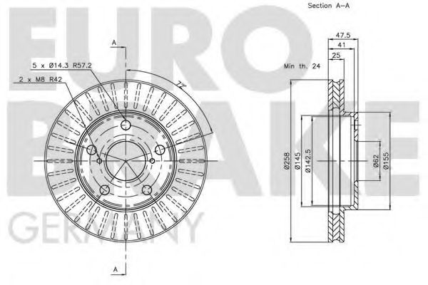 EUROBRAKE 5815204555