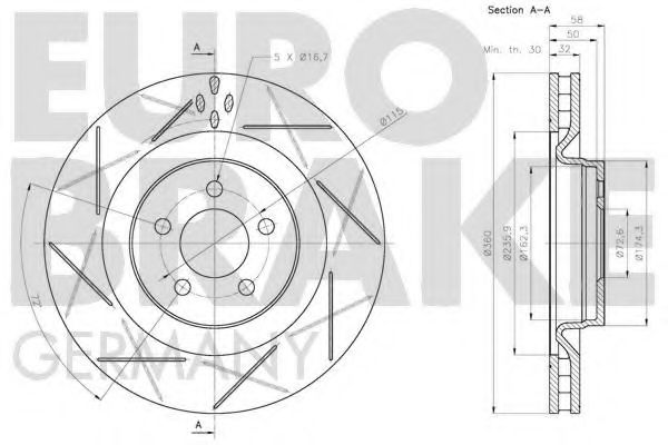 EUROBRAKE 5815209318