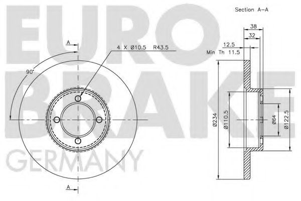 EUROBRAKE 5815209912