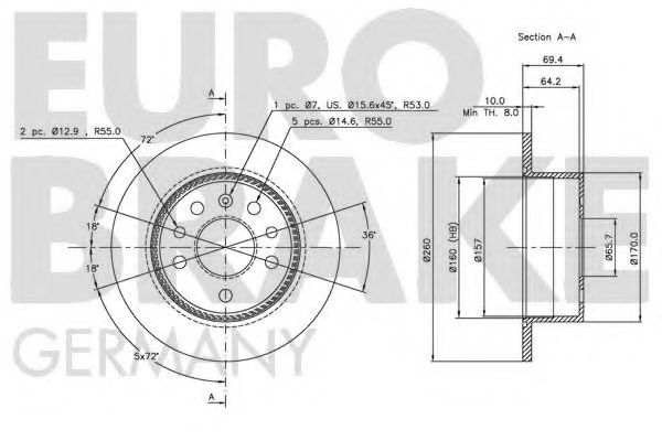 EUROBRAKE 5815209938