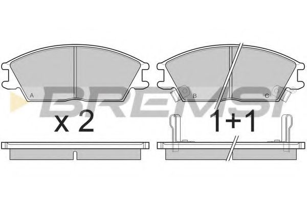 BREMSI BP2293