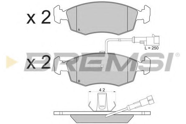 BREMSI BP2817