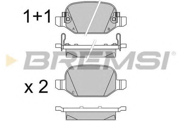 BREMSI BP3524