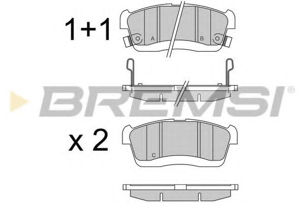 BREMSI BP3575