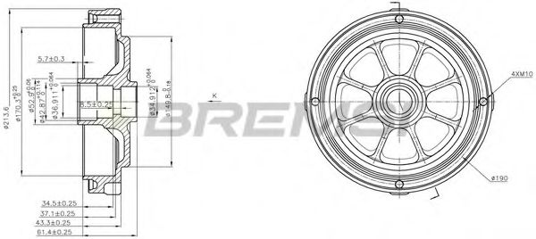 BREMSI DR5256