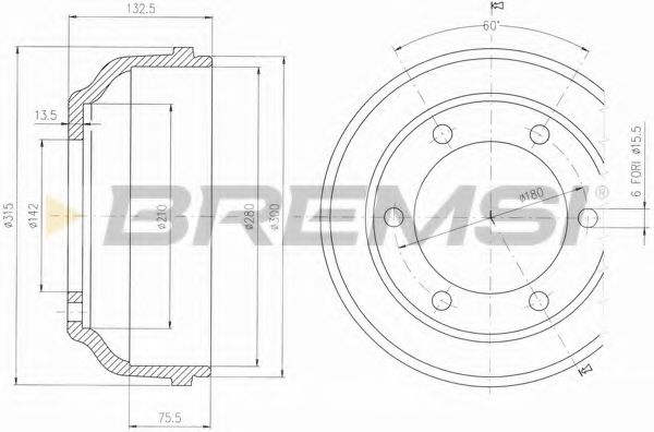 BREMSI DR5625