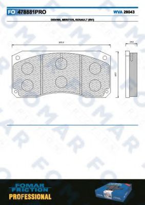 FOMAR Friction FO 478881