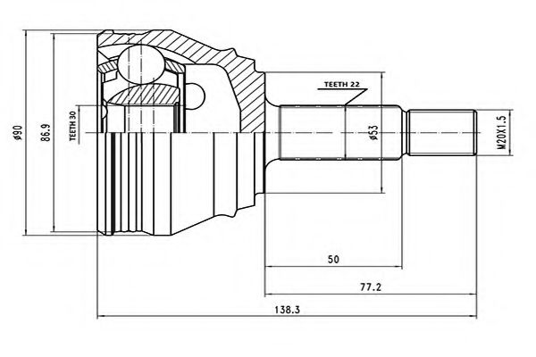 AYWIPARTS AW1510080A