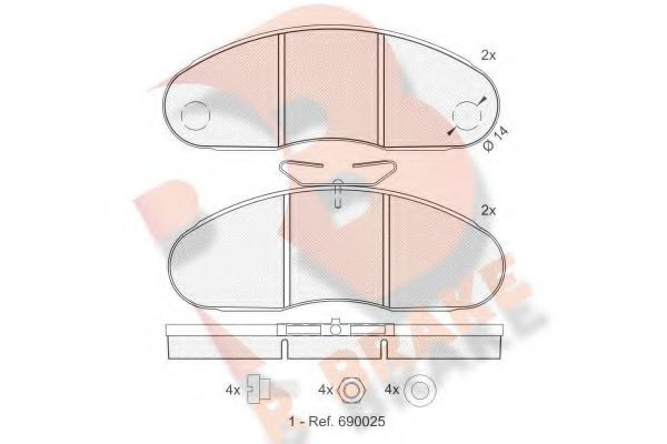 R BRAKE RB0834