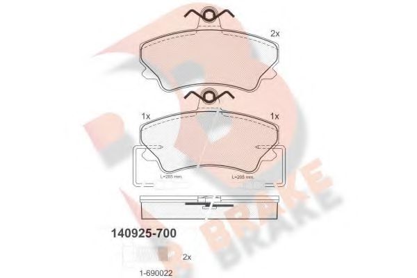 R BRAKE RB0925