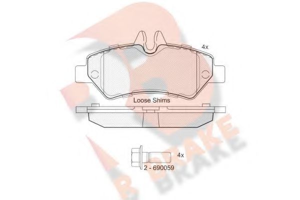 R BRAKE RB1787-204