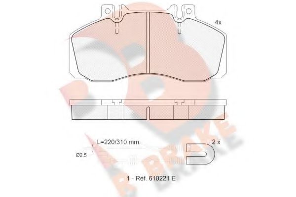 R BRAKE RB0722