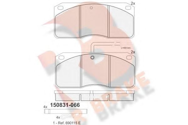 R BRAKE RB0831