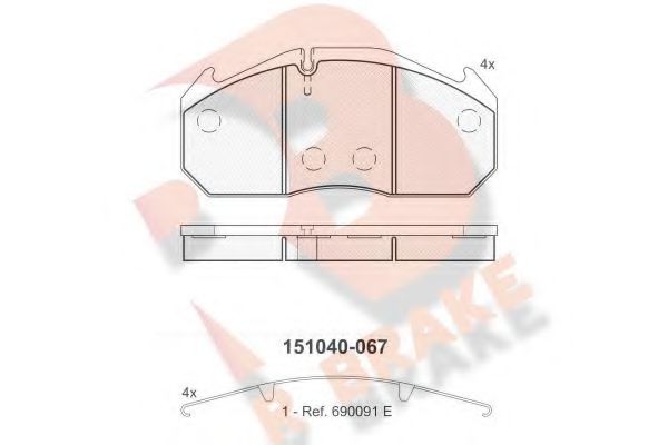 R BRAKE RB1040