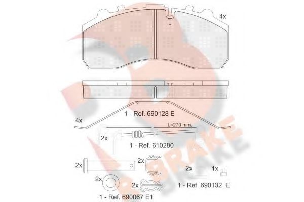 R BRAKE RB1194-118