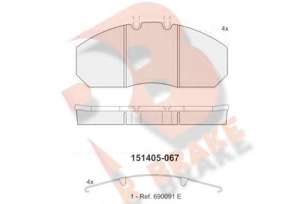 R BRAKE RB1405-067