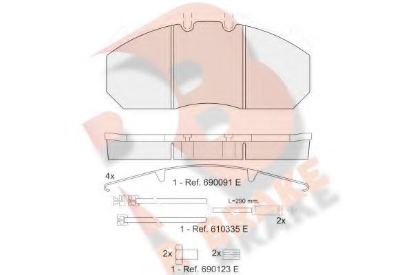 R BRAKE RB1405-120