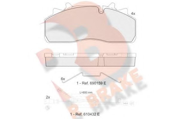 R BRAKE RB1623-225