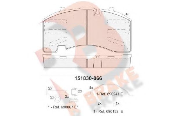 R BRAKE RB1830-066