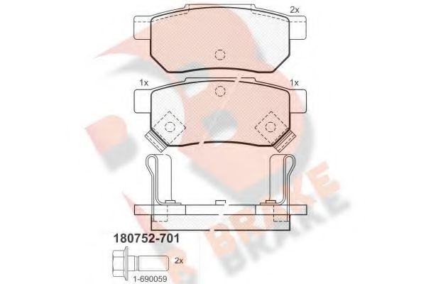 R BRAKE RB0752-701