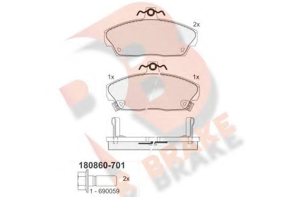 R BRAKE RB0860-701