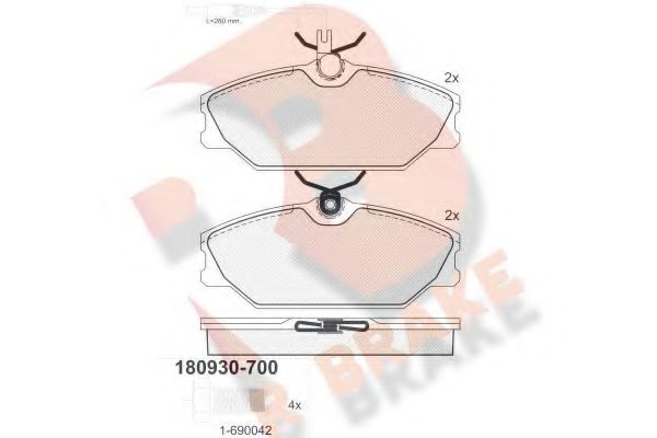 R BRAKE RB0930-700