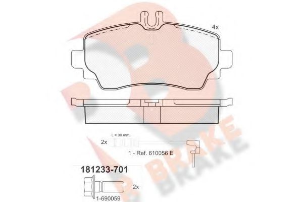 R BRAKE RB1233-701