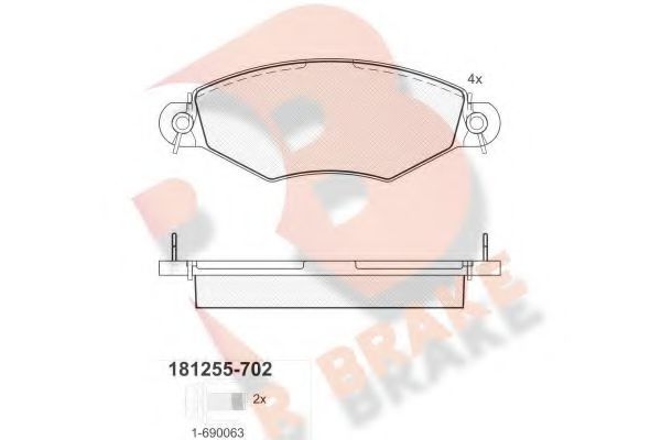 R BRAKE RB1255-702