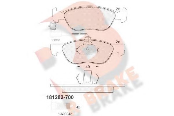 R BRAKE RB1282-700