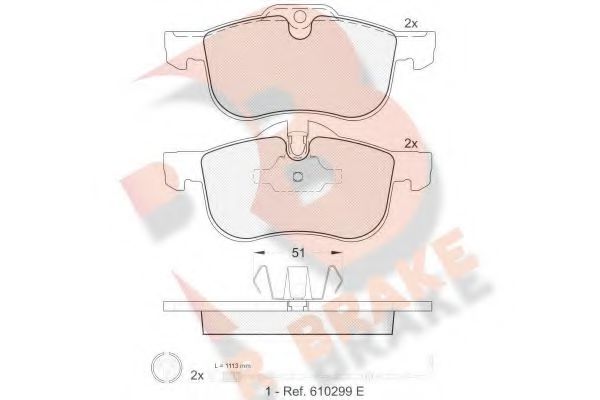 R BRAKE RB1335-203