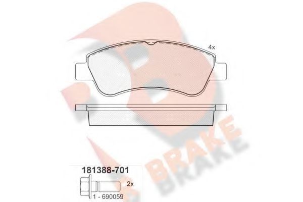 R BRAKE RB1388-701