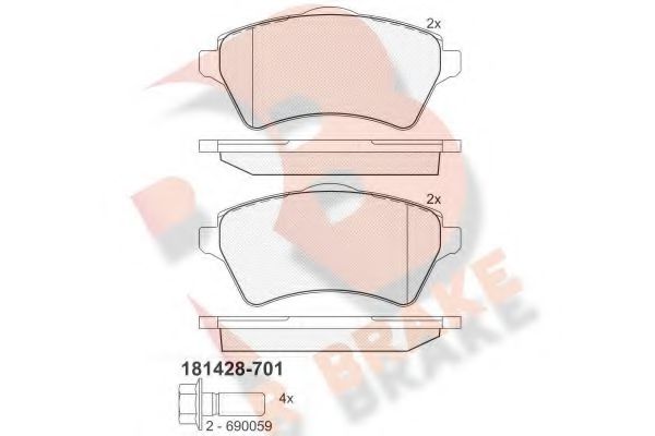 R BRAKE RB1428-701