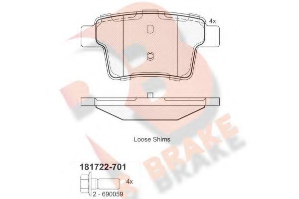 R BRAKE RB1722-701