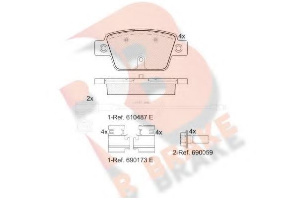 R BRAKE RB2043