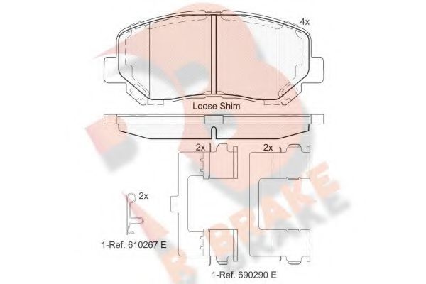 R BRAKE RB2055