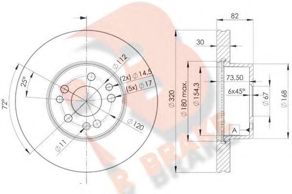 R BRAKE 78RBD20212