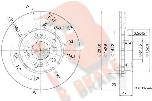 R BRAKE 78RBD21257