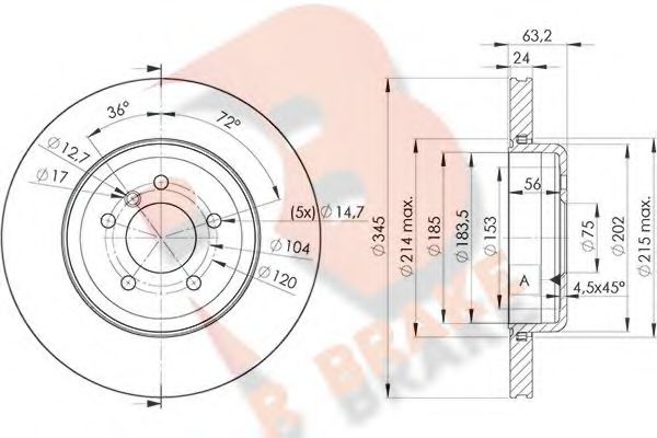 R BRAKE 78RBD23403