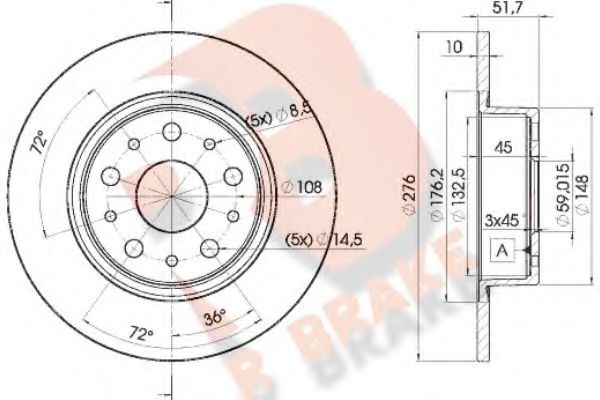 R BRAKE 78RBD24646