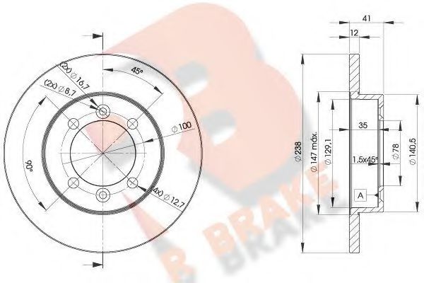 R BRAKE 78RBD24706