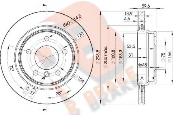 R BRAKE 78RBD25563