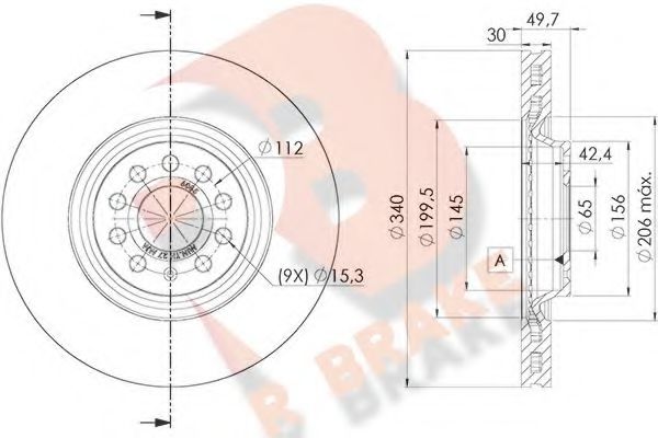 R BRAKE 78RBD26085