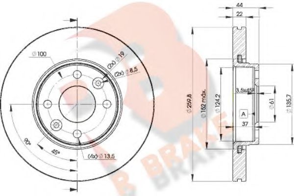 R BRAKE 78RBD27795