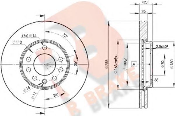 R BRAKE 78RBD29003