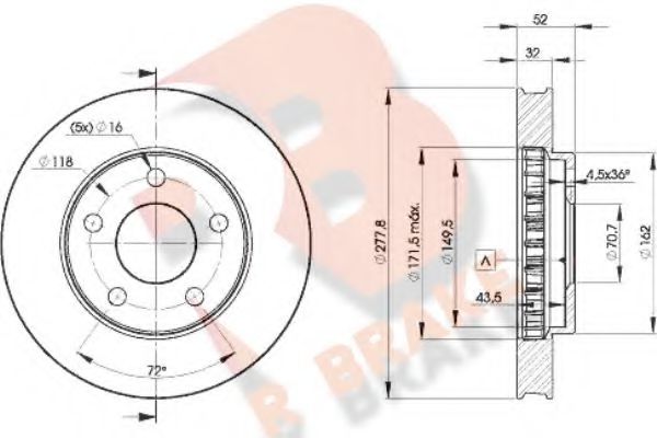 R BRAKE 78RBD29057