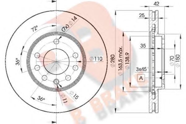 R BRAKE 78RBD29060