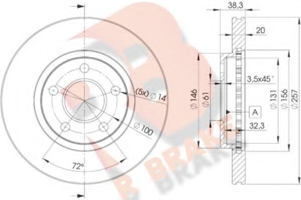 R BRAKE 78RBD29718